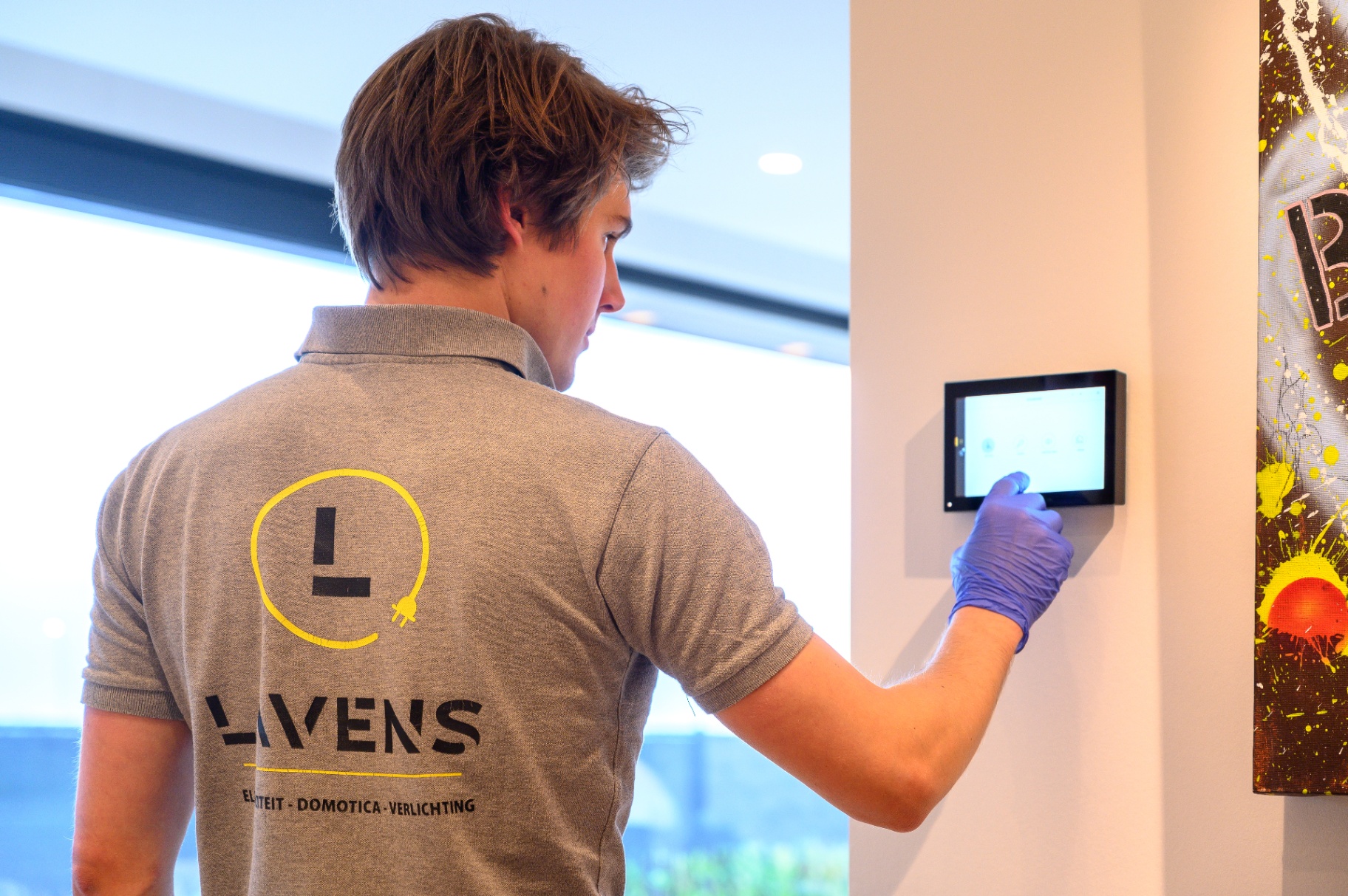 Domotica installatie met slimme woningsturing, Lavens Elektriciteit